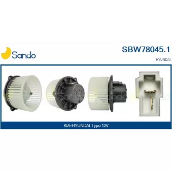 Pulseur d'air habitacle SANDO SBW78045.1