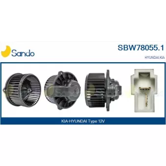 Pulseur d'air habitacle SANDO SBW78055.1