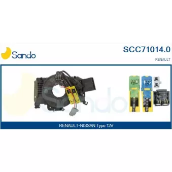 Ressort tournant, Airbag SANDO OEM 7701048916