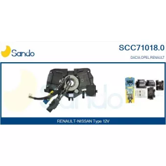 Ressort tournant, Airbag SANDO OEM 8201168027