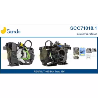Ressort tournant, Airbag SANDO OEM 8201168027