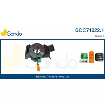 Ressort tournant, Airbag SANDO OEM 7701069118