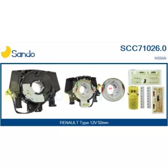 Ressort tournant, Airbag SANDO OEM B5567JG49D