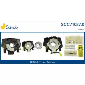 Ressort tournant, Airbag SANDO OEM 25567EB301