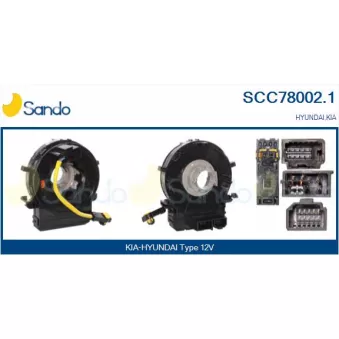 Ressort tournant, Airbag SANDO OEM 934902M300