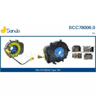 Ressort tournant, Airbag SANDO OEM 934901W110