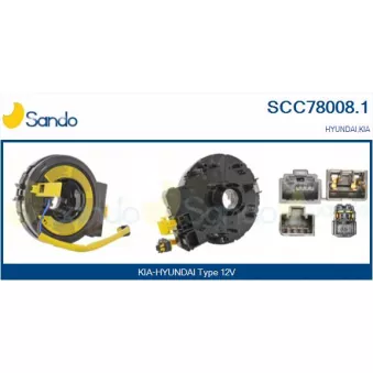 Ressort tournant, Airbag SANDO SCC78008.1
