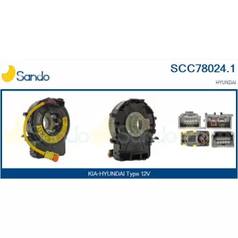 Ressort tournant, Airbag SANDO OEM 934902W110