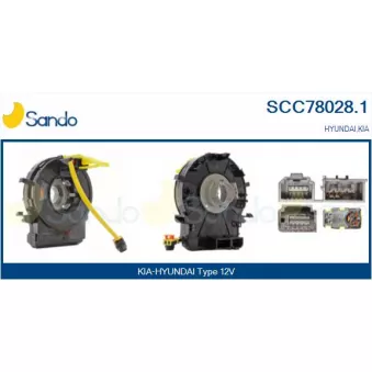 SANDO SCC78028.1 - Ressort tournant, Airbag
