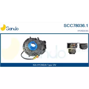 SANDO SCC78036.1 - Ressort tournant, Airbag