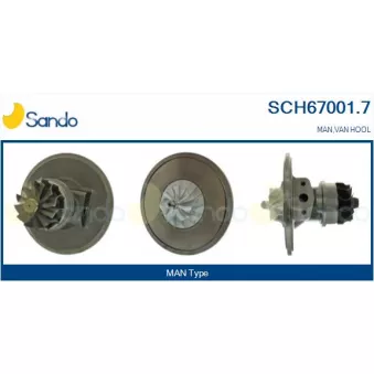 SANDO SCH67001.7 - Groupe carter, turbocompresseur