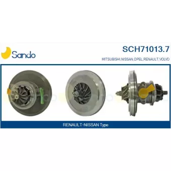 Groupe carter, turbocompresseur SANDO OEM 7701478022