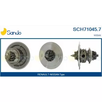 Groupe carter, turbocompresseur SANDO OEM 14411bn80a