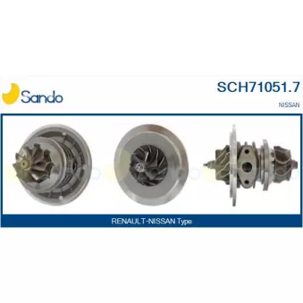 Groupe carter, turbocompresseur SANDO SCH71051.7