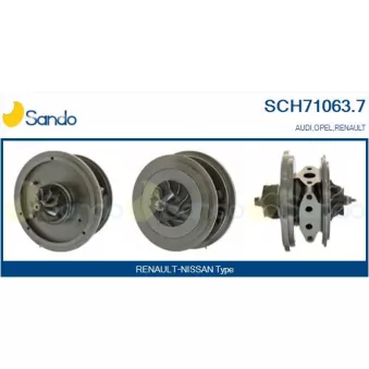 Groupe carter, turbocompresseur SANDO OEM 8200766761