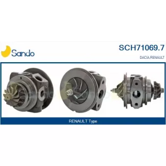 Groupe carter, turbocompresseur SANDO OEM 144103742R