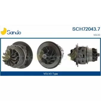 Groupe carter, turbocompresseur SANDO OEM 1275663