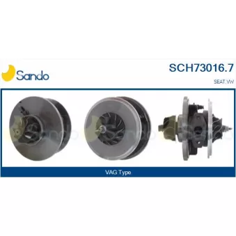Groupe carter, turbocompresseur SANDO OEM 038253016GV500