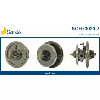SANDO SCH73020.7 - Groupe carter, turbocompresseur