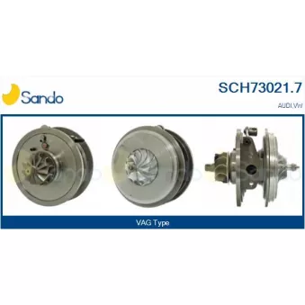 Groupe carter, turbocompresseur SANDO OEM 03L253019T