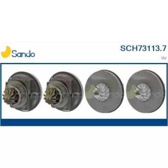 Groupe carter, turbocompresseur SANDO OEM 03C145702R