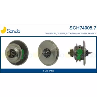 Groupe carter, turbocompresseur SANDO OEM 55237520CCH