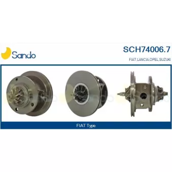 Groupe carter, turbocompresseur SANDO OEM 73501344