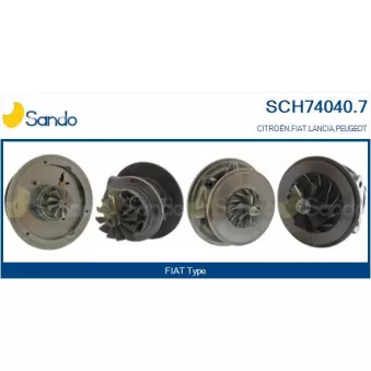 SANDO SCH74040.7 - Groupe carter, turbocompresseur