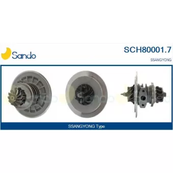 Groupe carter, turbocompresseur SANDO OEM A6650900580