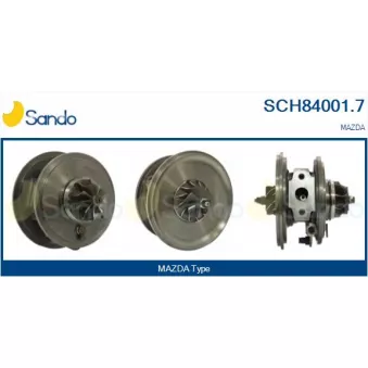 Groupe carter, turbocompresseur SANDO OEM RF7J13700B