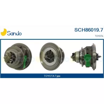 Groupe carter, turbocompresseur SANDO OEM 1720133010