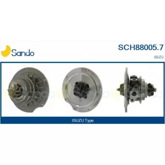 Groupe carter, turbocompresseur SANDO OEM 8970863433