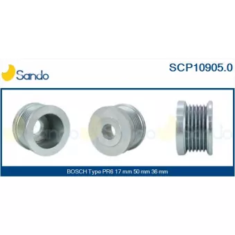 SANDO SCP10905.0 - Poulie, alternateur