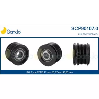 Poulie, alternateur SANDO OEM 335161