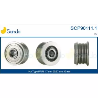 Poulie, alternateur SANDO OEM 071903119B