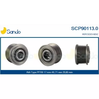 Poulie, alternateur SANDO OEM 335311