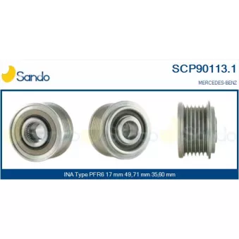 Poulie, alternateur SANDO OEM 335311