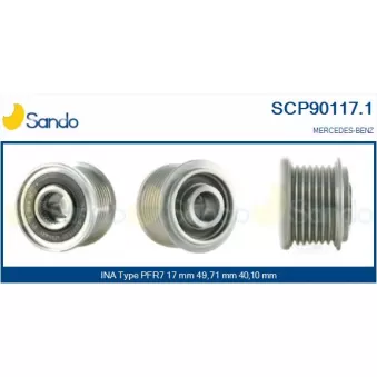 Poulie, alternateur SANDO OEM 6281550015