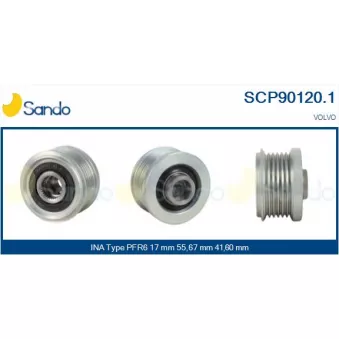 Poulie, alternateur SANDO OEM 335391