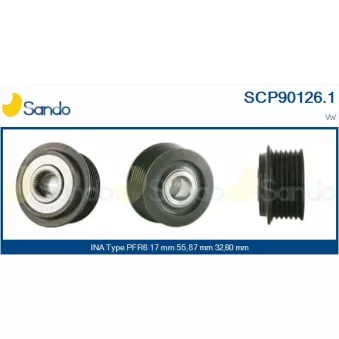 Poulie, alternateur SANDO OEM 028903119AJ