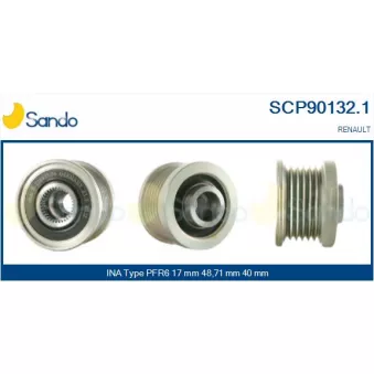 Poulie, alternateur SANDO OEM 8972293660