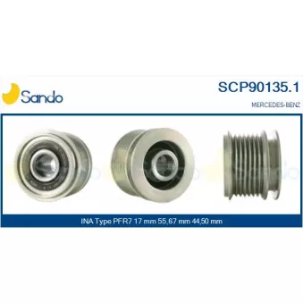 Poulie, alternateur SANDO OEM 2711550115