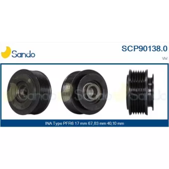 Poulie, alternateur SANDO OEM 074903119E