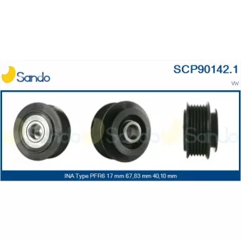 SANDO SCP90142.1 - Poulie, alternateur