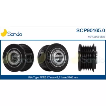 Poulie, alternateur SANDO OEM 353141