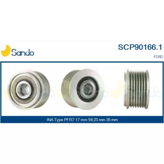 Poulie, alternateur SANDO OEM 353191