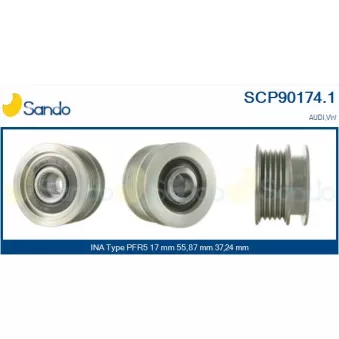 Poulie, alternateur SANDO OEM 07K903119A