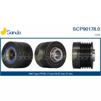 SANDO SCP90178.0 - Poulie, alternateur
