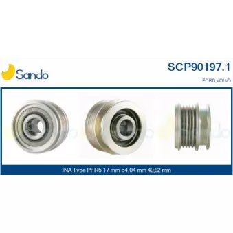 Poulie, alternateur SANDO OEM 30667682