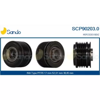Poulie, alternateur SANDO OEM 353661